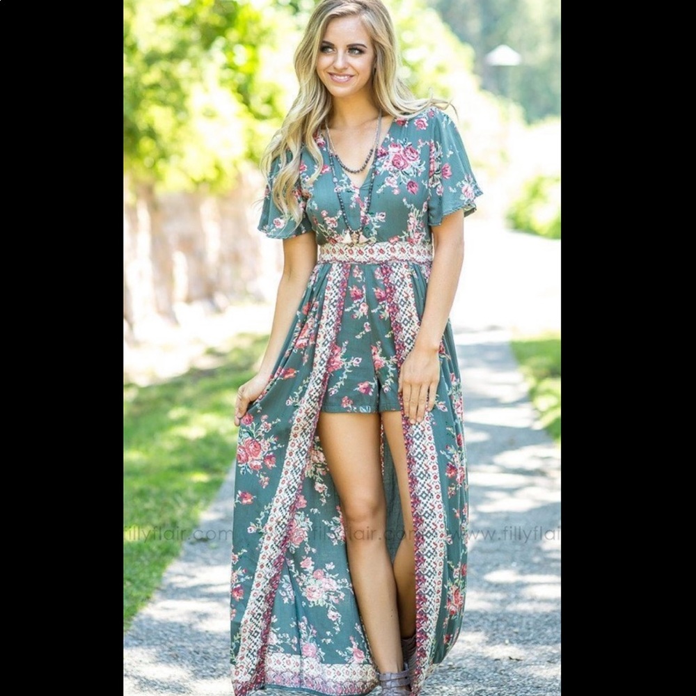 LARGE “LONG ROAD HOME” MAXI ROMPER - NWT